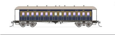 051 - Vestibuled End Platform cars - FA 1423 Blue & Russet - 1929 SDS Models