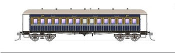 051 - Vestibuled End Platform cars - FA 1423 Blue & Russet - 1929 SDS Models