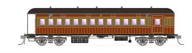 053 - NSWGR End Platform cars - CCA 1277 Red & Russet -  SDS Models