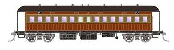 057 NSWGR End Platform cars - BI 1275 Red & Russet- SDS Models