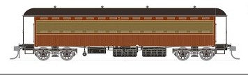060 NSWGR End Platform cars - RG 250 Greyhound Car Red & Russet - SDS Models