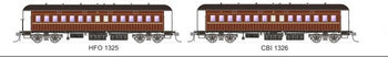 064 NSWGR End Platform cars - SDS Models - Set 92B Indian Red Mansard Roof 2 car set