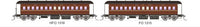 065 NSWGR End Platform cars - SDS Models - Set 91A Indian Red Mansard Roof 2 car set