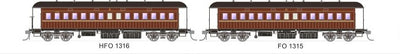 065 NSWGR End Platform cars - SDS Models - Set 91A Indian Red Mansard Roof 2 car set