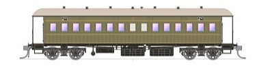 066 NSWGR End Platform cars - SDS Models - FO 1286 Khaki
