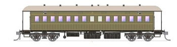 066 NSWGR End Platform cars - SDS Models - FO 1286 Khaki