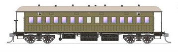 068 NSWGR End Platform cars - SDS Models - HFO 1165 Khaki