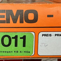 BEMO 3011 (A) DB 2nd Class Passenger Car #01 Stg Narrow gauge  (PRE-OWNED) HOe 9mm