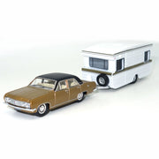 CC160 - 1:64 - 1968 HR Premier with Viscount Van Brown with black roof - Silver Van