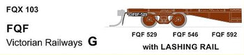 FQF Pk G (FQX103) Three Container Wagons with Lashing Rails Victorian Railways : SDS Models*