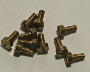 10BA CHEESEHEAD 5/32 inch BRASS SCREWS Qty 10