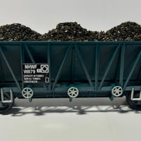 NHWF W1179 with Ballast load -with metal wheels + kadee new well built models listed as 2nd hand NHWF Ballast Wagon - Rails North Models