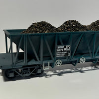 NHWF W1179 with Ballast load -with metal wheels + kadee new well built models listed as 2nd hand NHWF Ballast Wagon - Rails North Models