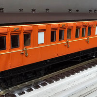 PRE ORDER - CX03 - 1181 - Mansard Roof, Indian Red, with Single Line, Dark Grey Mansard Roof no door ventilators - Casula Hobbies Model Railways