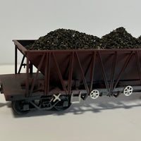 NHWF Ballast Wagon - NHWF W1189 with Ballast load - with metal wheels + kadee new well built models listed as 2nd hand - Rails North Models