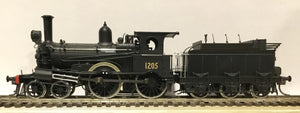 V5 - Z12 1205 Locomotive "black" with Cowcatcher, Beyer Peacock 6 wheel tender, - DC MODEL