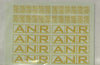 SOAK 125 N Scale - ANR Logos for 930 Class Loco - Yellow  DECAL "N" SCALE