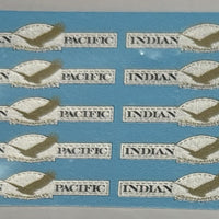 SOAK 129 N Scale Indian Pacific Passenger Carriage Logos (10 per pack)  DECAL "N" SCALE