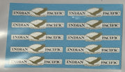 SOAK 129 N Scale Indian Pacific Passenger Carriage Logos (10 per pack)  DECAL "N" SCALE