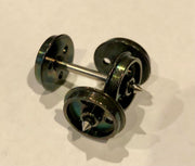 wheels 12mm 3 hole disc Metal Wheels with 26 mm Axles (2) suits Hornby - MARKITS