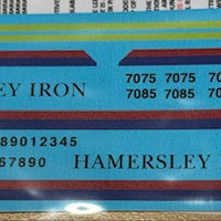 SOAK 131 N SCALE HAMERSLEY IRON - DASH 9 LOCOMOTIVE DECAL SHEET.