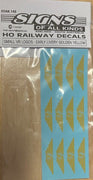 SOAK 145 Small VR Logo's Early Livery Golden Yellow -  HO