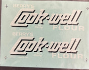 152 HO DECAL for V.R. U Van Cookwell Flour  - SOAK