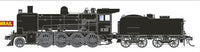 SDS - VR K Class Loco - K 153 B - Black Steamrail Preserved 1980s Plate Cowcatcher, Spoked Wheels, Welded Tender - DC