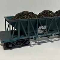 NHWF W1191 with Ballast load - with metal wheels + kadee new well built models listed as 2nd hand NHWF Ballast Wagon - - Rails North Models