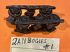 2AN NSWGR Passenger car Bogies with metal wheels one pair, stock Sale HO #1