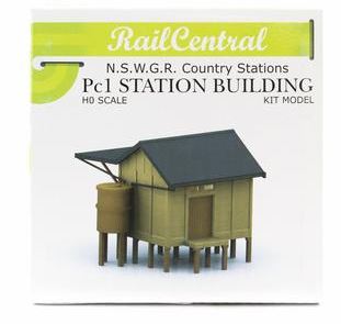 Rail Central: PC1  Station RC1003K NSWGR PC1 CONCRETE STATION BUILDING PLASTIC KIT.