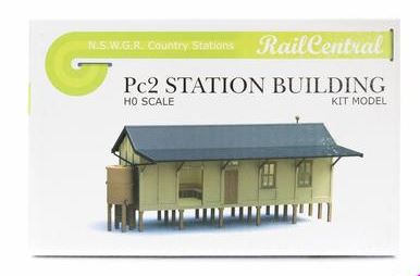 Rail Central: PC2 Station RC1004K NSWGR PC2 CONCRETE STATION BUILDING KIT.