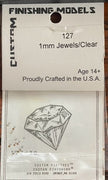 10 x Clear 1mm Jewel Marker Lights Custom Finishing models #127