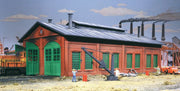 Walthers:2-Stall Engine house -- Kit - 12-3/4 x 7 x 5-1/4" 31.8 x 17.5 x 13.1cm - Holds Locos To 11-5/8" 29cm