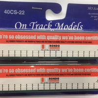 4A. 40' Curtain Sided Containers   Rondo No's  NW4973 (V4) & NNW4977 (V4) On Track Models:  (2 PACK) #40CS-22