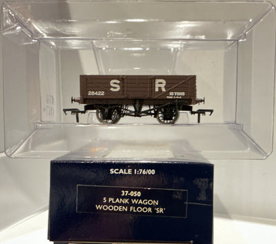 5 PLANK WAGON WOODEN FLOOR ‘SR’ #37-050 - BACHMANN BRANCH LINE PRE-OWNED