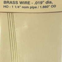 DETAIL ASSOCIATES - 2506 - Brass Wire .019" dia, HO -