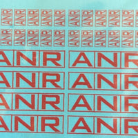 Soak 254 - Red - ANR Logos- HO decal