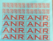 Soak 254 - Red - ANR Logos- HO decal