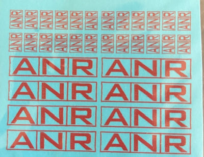 Soak 254 - Red - ANR Logos- HO decal