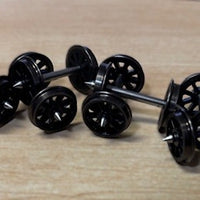 WHEELS Spoke - 25mm axles X 10.5mm dia, Spoke Wheels, pack of 8, HO : Casula Hobbies (Copy)