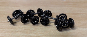 WHEELS Spoke - 25mm axles X 10.5mm dia, Spoke Wheels, pack of 8, HO : Casula Hobbies (Copy)