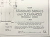 S04.  1922 Standard Signals and Clearances (lower quadrant) 1:87 scale drawings DATA SHEETS