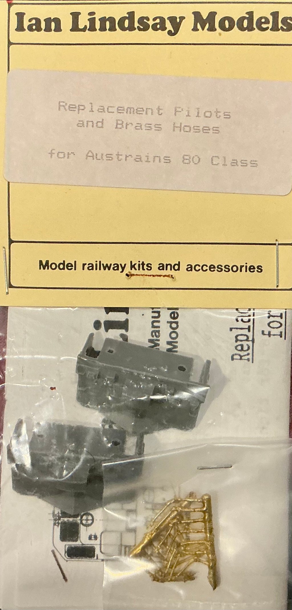 80 class pilots & kadee mount for Austrains NSWR Locomotive (epoxy & brass casting)