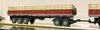 Truck & Trailer with Dolly Set HO Scale ROADTRAIN painted model.