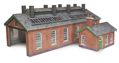 Metcalfe - Double Track Engine Shed -  OO/HO  Ready Cut Card Kits