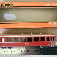 BEMO 3058 pass-car RhB pass car HOe 9mm Narrow gauge  (PRE-OWNED) HOe 9mm