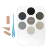 Pan Pastel - Weathering Kit - Grays, Grimes & Soot - 7 colours includes soft tools & Palette