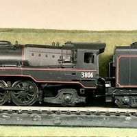 C3806 NSWGR 4-6-2 PACIFIC  PAINTED  BLACK HO MANSFIELD BRASS MODEL by Samhongsa- 2ND HAND BRASS MODELS