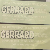 Soak 38 - V.R. U Van Gerrard Wire-Seal Strapping - HO decal